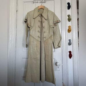 *RARE* VINTAGE CHAR HAND-PAINTED LEATHER JACKET, 1970s, ONE OF A KIND